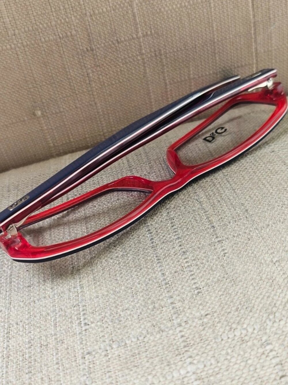 Dolce & Gabbana Women Glasses Frame D&G 1225 Dark Blue/Red Tone Eyewear New - Picture 6 of 12